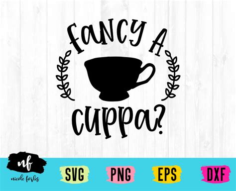 Download Free Fancy A Cuppa? SVG Cut File Cricut SVG
